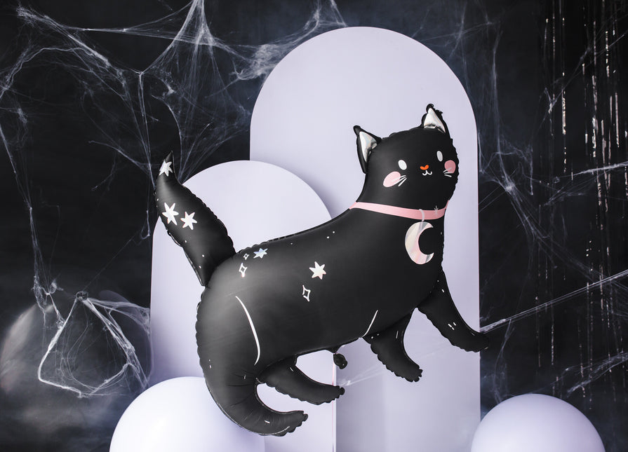 Palloncino ad elio Halloween Cat vuoto 95 cm