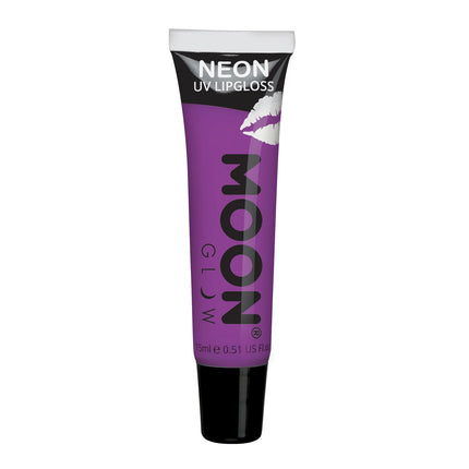 Moon Glow Neon UV Lipgloss Viola intenso Ribes nero 15ml