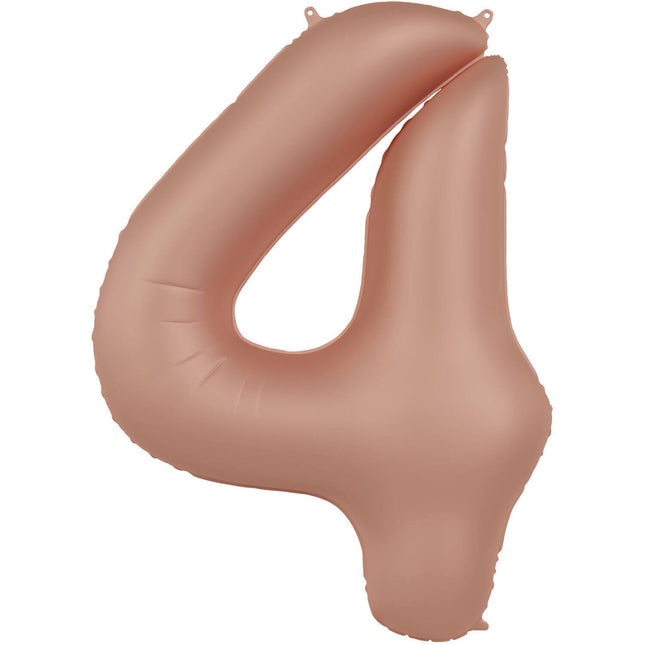 Palloncino a 4 anni con figura in oro rosa opaco da 86 cm