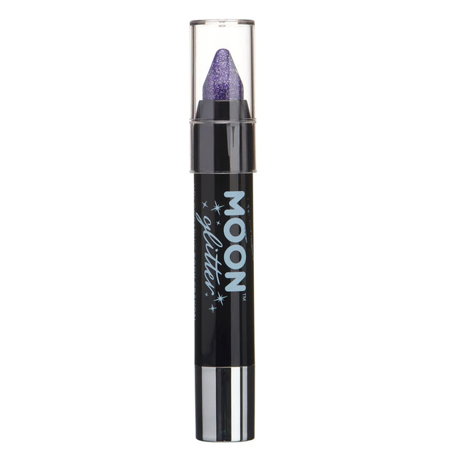 Moon Glitter Holographic Body Crayons Purple 3.2g