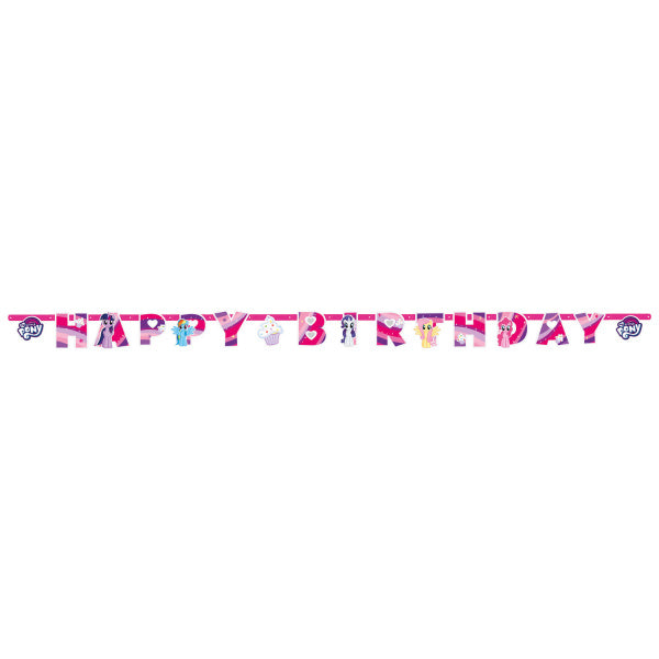 Ghirlanda di lettere di My Little Pony Happy Birthday 2m