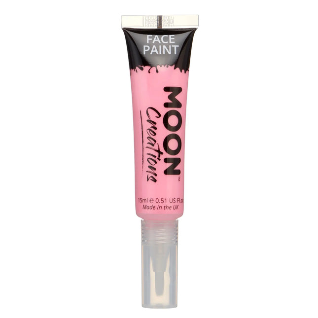 Moon Creations Vernice per il viso con pennello applicatore rosa 15ml