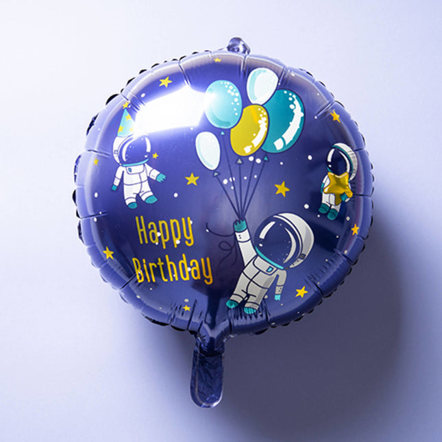 Palloncino ad elio Happy Birthday Space vuoto 45 cm