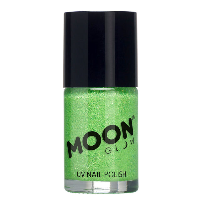 Moon Glow Neon UV Glitter Smalto per unghie verde 14ml