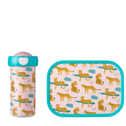 Tazza per la scuola Lunchset Campus+Lunchbox Leopard