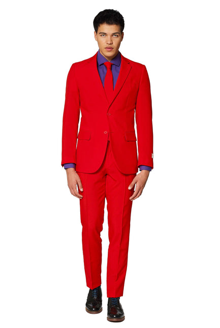 Uomini in abito rosso OppoSuits