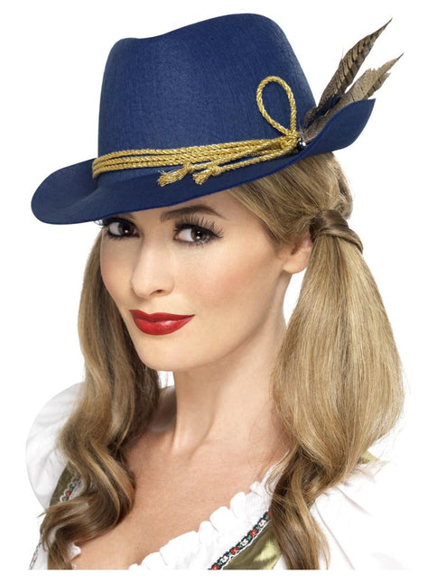 Cappello Oktoberfest Tiroler Blu