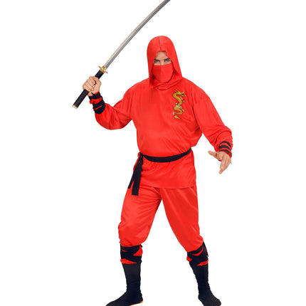 Costume da Ninja Rosso Uomo