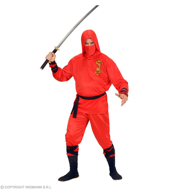 Costume da Ninja Rosso Uomo