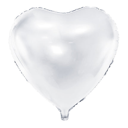 Palloncino ad elio Cuore Bianco Vuoto 61cm