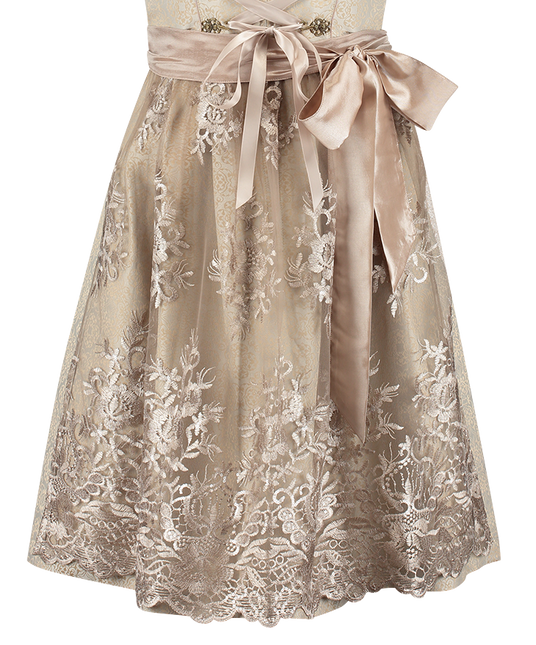 Dirndl jaquard, crema