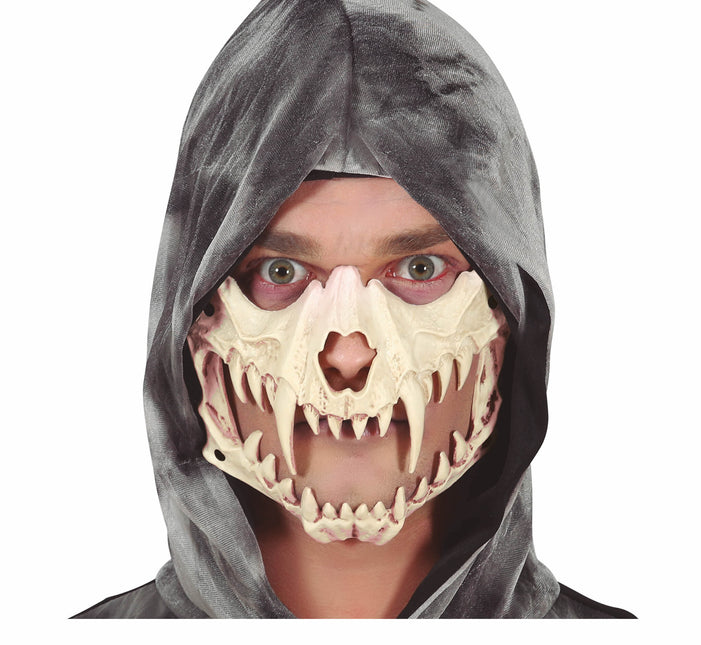 Maschera di Halloween Teschio Denti