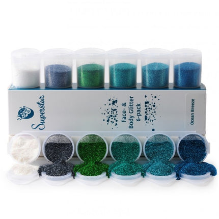 Glitter colorati Ocean Breeze 6 pezzi