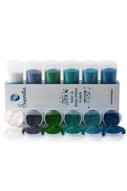 Glitter colorati Ocean Breeze 6 pezzi