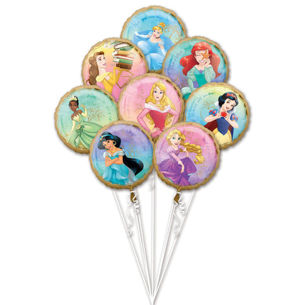 Set di palloncini ad elio delle Principesse Disney 8 pezzi vuoti