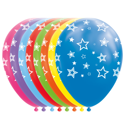 Palloncini a stella colorati 30,5 cm 8 pezzi