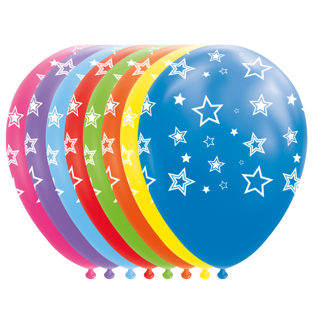 Palloncini a stella colorati 30,5 cm 8 pezzi