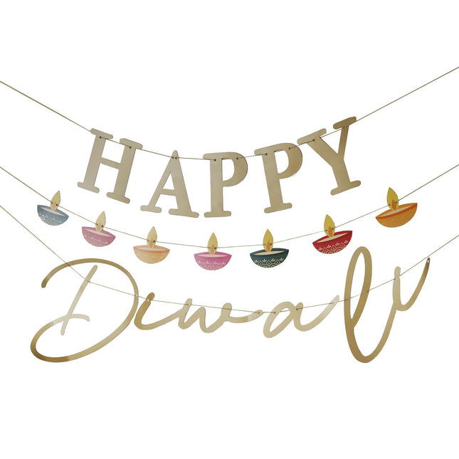 Ghirlanda di lettere Diwali 1,5 m