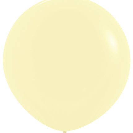 Palloncini giallo pastello opaco 91 cm 2 pezzi