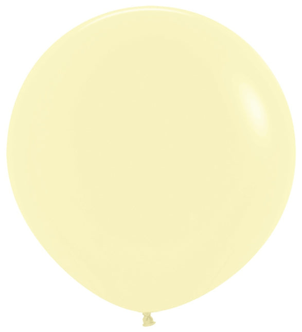 Palloncini giallo pastello opaco 91 cm 2 pezzi