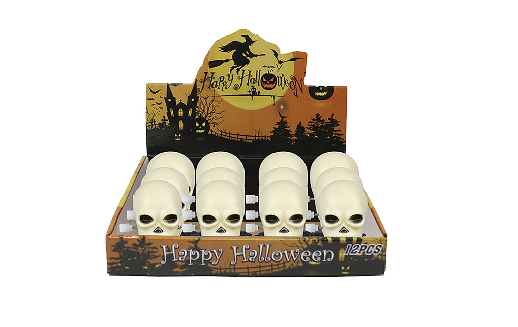 Teschio a vento di Halloween 5cm 12pz