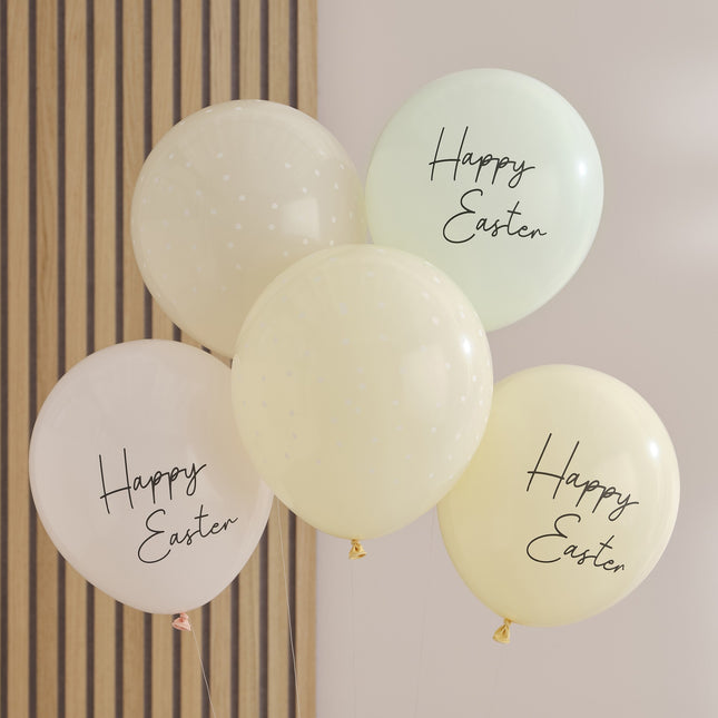 Palloncini di Pasqua Happy Easter 30cm 5pz