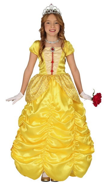 Vestito da principessa bambino giallo