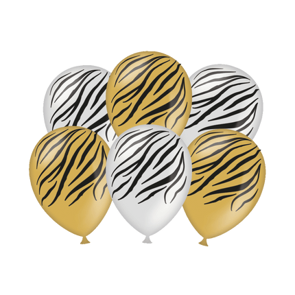 Palloncini Zebra 30cm 6pz