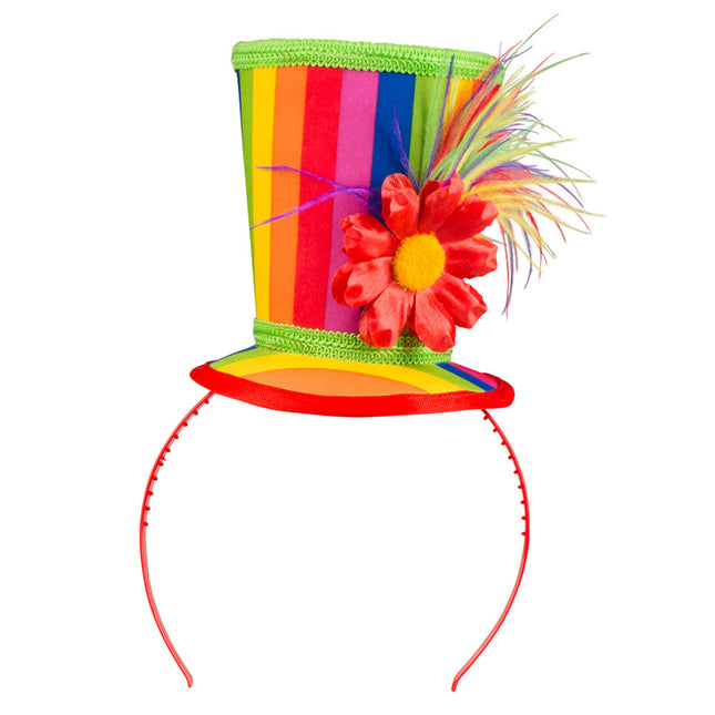 Cappello clown con fascia colorata