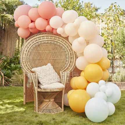 Arco di palloncini pastello nudo set fai da te