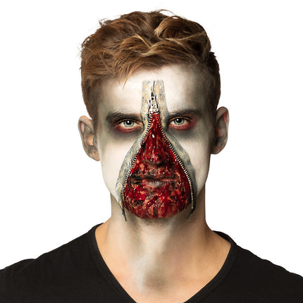 Set trucco Halloween Zombie Zipper