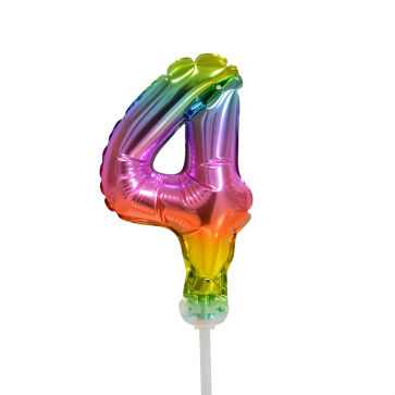 Palloncino in foil Figura 4 Arcobaleno 13cm vuoto