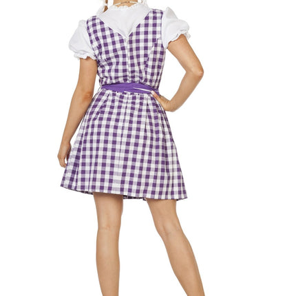 Abito Dirndl viola Oktoberfest Donna