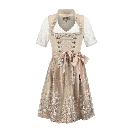 Dirndl jaquard, crema