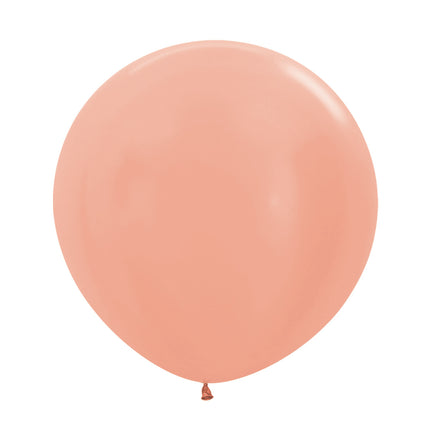 Palloncini metallizzati oro rosa 61cm 10pz