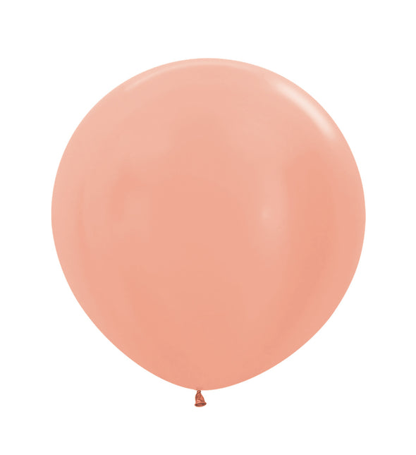 Palloncini metallizzati oro rosa 61cm 10pz