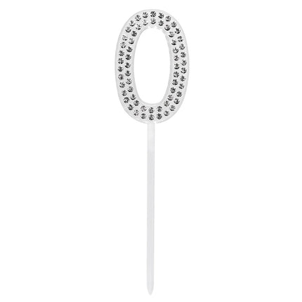 0 Anno Cake topper Diamante 10,5 cm