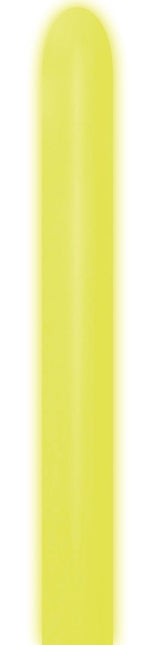 Palloncini da modellare giallo neon 5cm 152cm 50pz