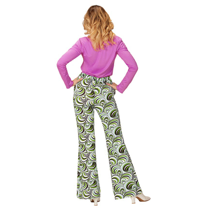 Pantaloni Disco 70S Verde Donna