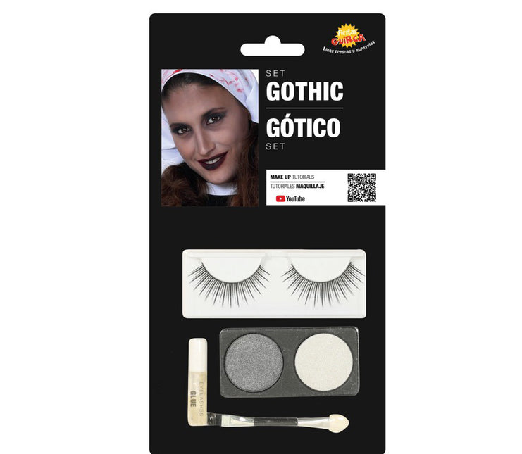 Set trucco Goth Silver White 4 pezzi