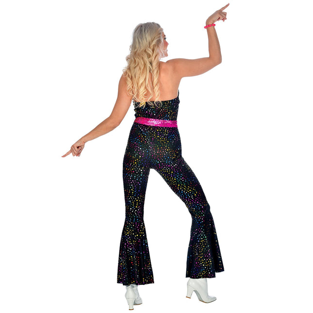 Tuta Disco 70S Nero Donna