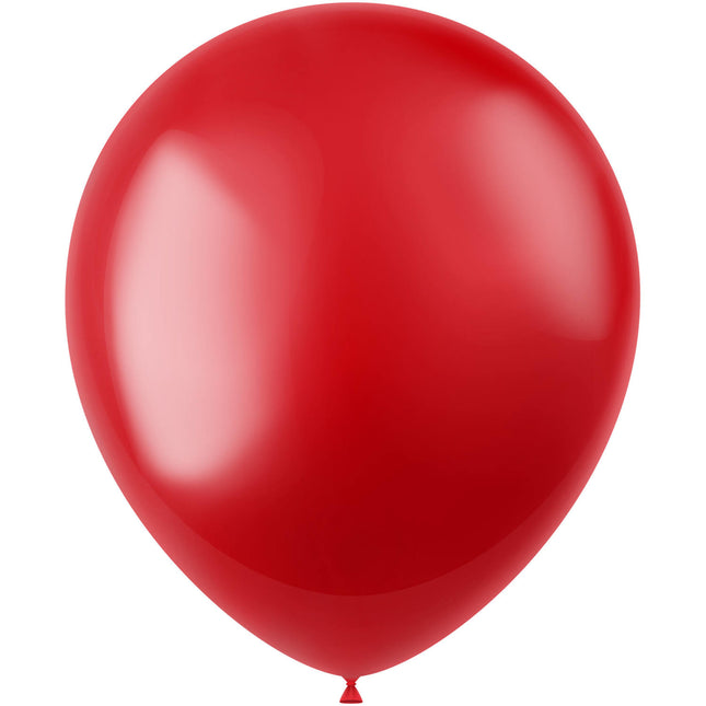 Palloncini rossi metallizzati rosso fuoco 33cm 10pz