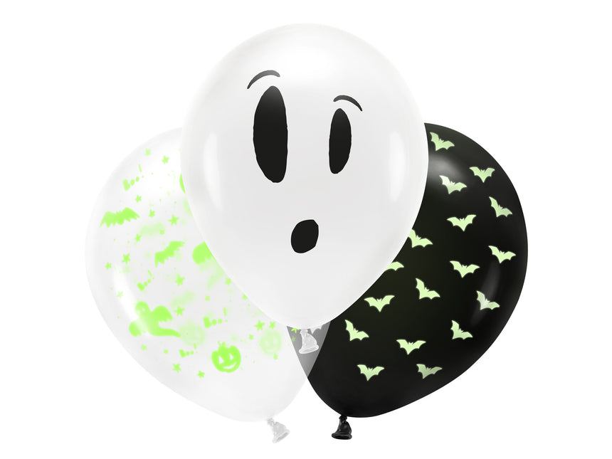 Palloncini Halloween Blacklight 27cm 3pz