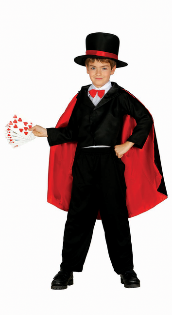 Costume da mago bambino nero