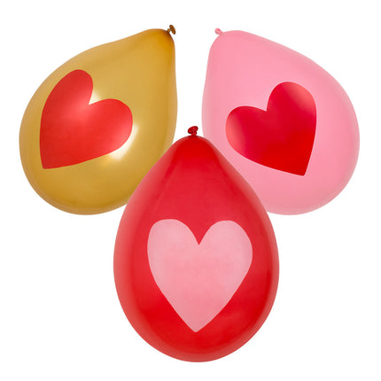 Palloncini a cuore 25cm 6pz