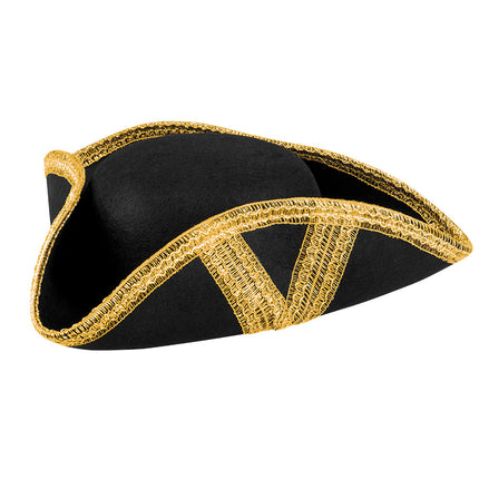 Cappello da pirata Oro Nero