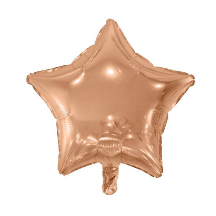 Palloncino ad elio Star Rose Gold 46cm vuoto