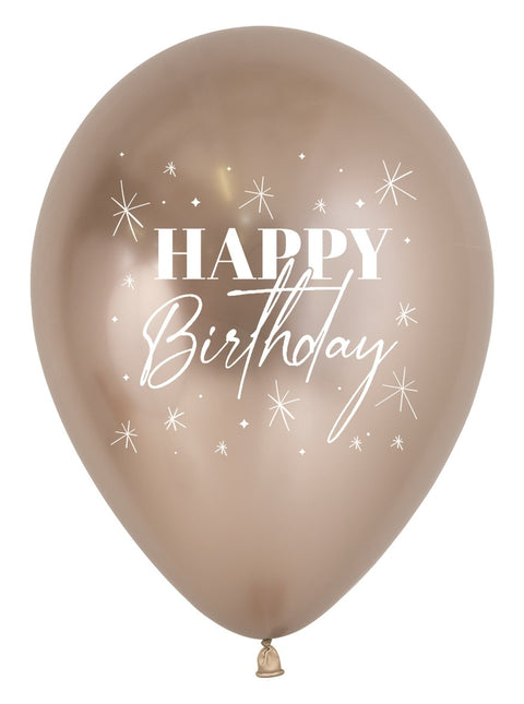 Palloncini Happy Birthday Twinkle Reflex Mix 30cm 25pz