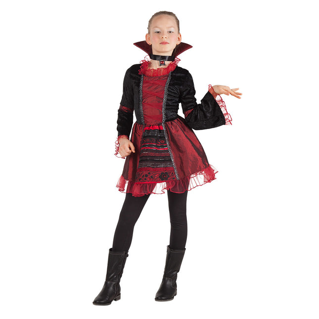 Costume da vampiro di Halloween per bambino rosso