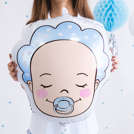 Palloncino a elio testa di bambino vuoto 45 cm